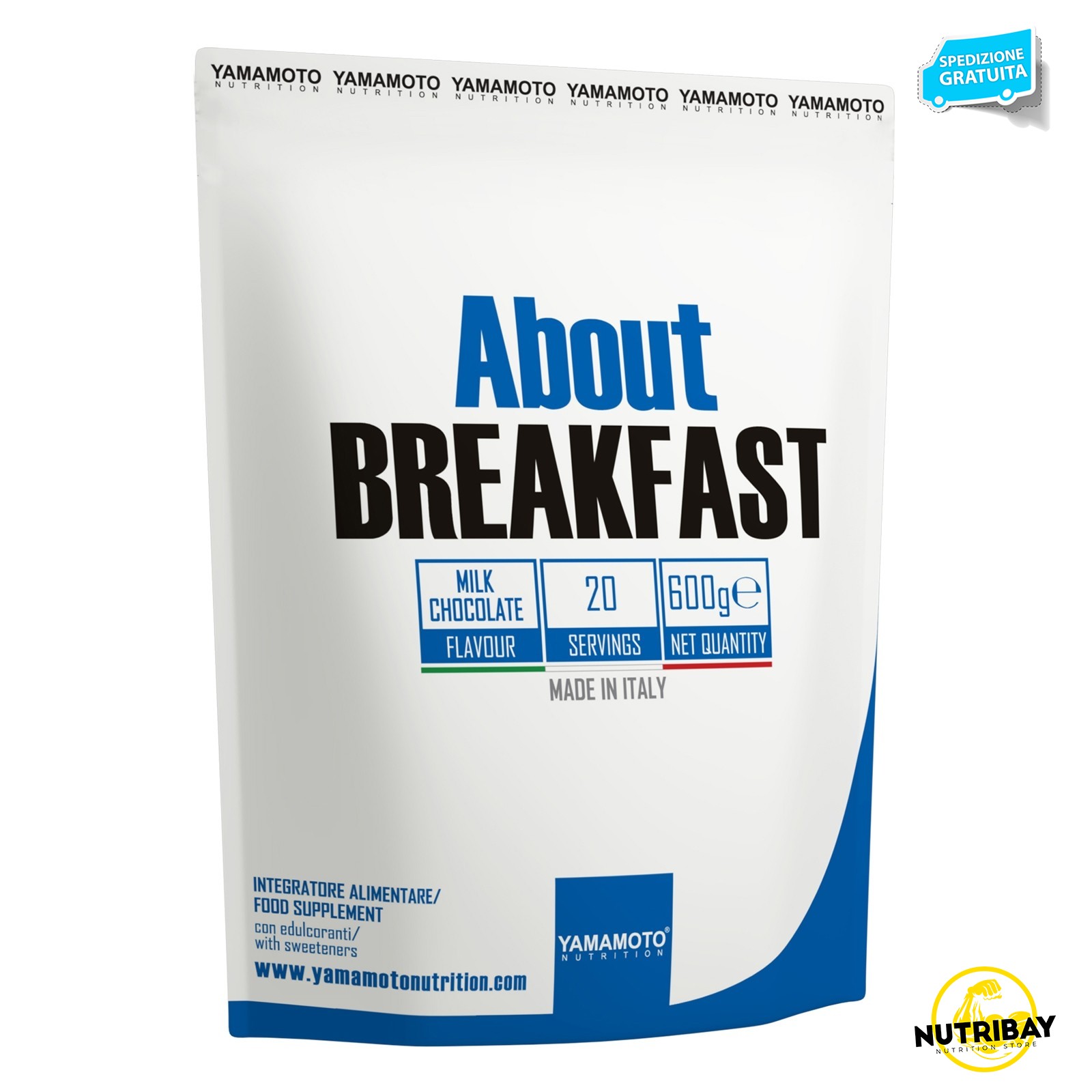YAMAMOTO NUTRITION About BREAKFAST 600 gr FARINA D' AVENA CON PROTEINE DELL UOVO - Foto 1 di 1