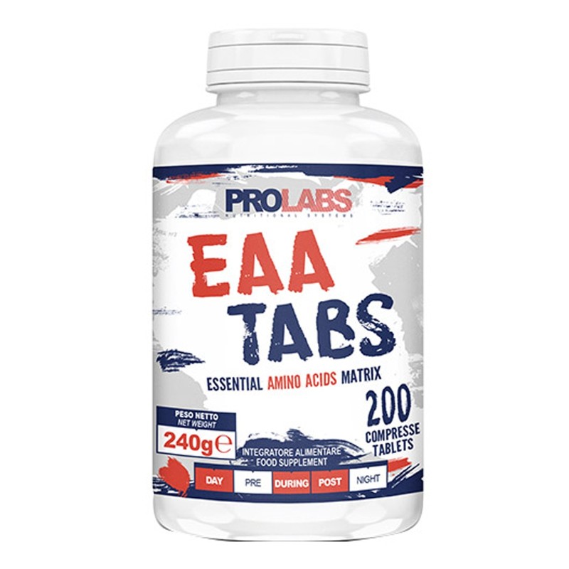 PROLABS EAA Tabs 200 cpr Aminoacidi Essenziali AMINOACIDI COMPLETI / ESSENZIALI