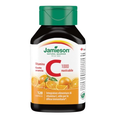 Jamieson Vitamina C 1000 Masticabile 120 cpr. Gusto Arancia VITAMINE