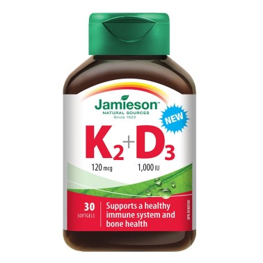 JAMIESON K2 + D3 30 softgels VITAMINE