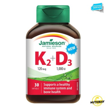 JAMIESON K2 + D3 30 softgels VITAMINE