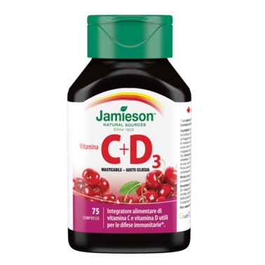 JAMIESON Vitamina C + D3 masticabile ciliegia 75 cpr VITAMINE
