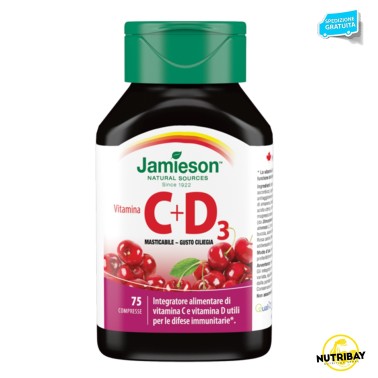 JAMIESON Vitamina C + D3 masticabile ciliegia 75 cpr VITAMINE
