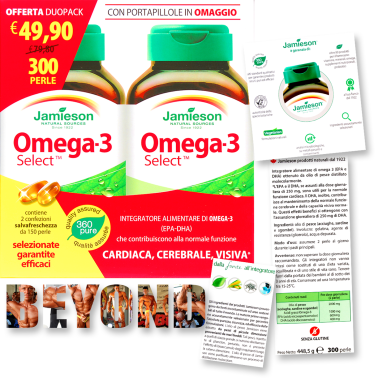 Jamieson Omega 3 Select 300 Perle EPA DHA + Portapillole OMEGA 3