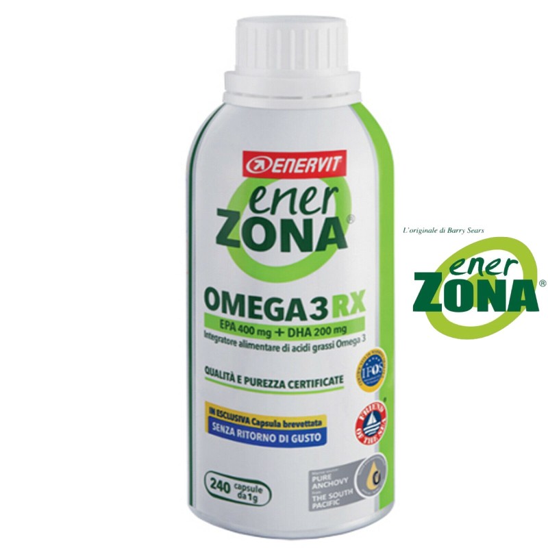 ENERVIT Enerzona Omega 3 RX 240 Capsule no Ritorno di Gusto Integratore Epa Dha
