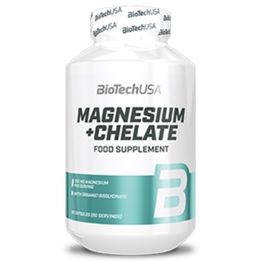 BIOTECH USA MAGNESIUM+ CHELATE 60 CAPS SALI MINERALI