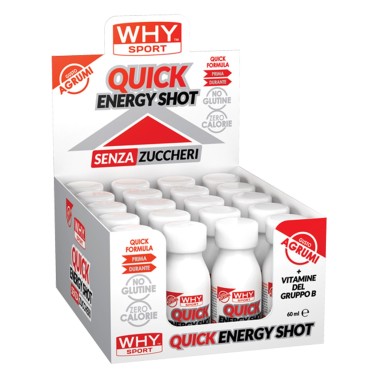 WHY SPORT QUICK ENERGY 1 SHOT 60 ml PRE ALLENAMENTO