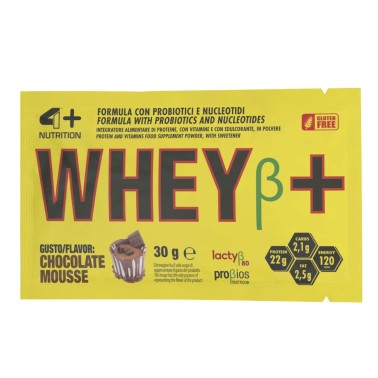4+ Nutrition Whey+ 30 gr Proteine Siero del Latte Whey BUSTA MONODOSE PROTEINE