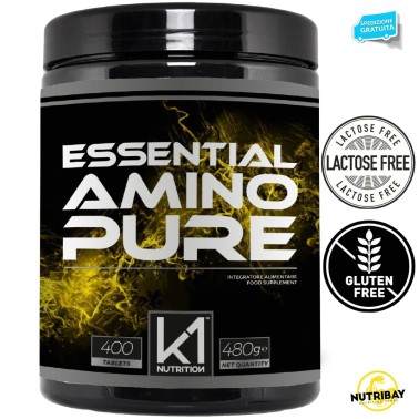 K1 Nutrition Essential Amino Pure 400 tabs AMINOACIDI COMPLETI / ESSENZIALI