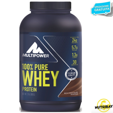 MULTIPOWER 100% Pure Whey Protein 900 gr Proteine Siero del Latte PROTEINE