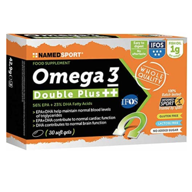 Named Sport Omega 3 Double Plus ++ 30 Perle Certificazione Ifos 5 Stelle OMEGA 3