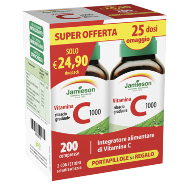 Jamieson C 1000 Timed Release Dual pack 2 x 100 cpr. Vitamina C a Rilascio Graduale VITAMINE