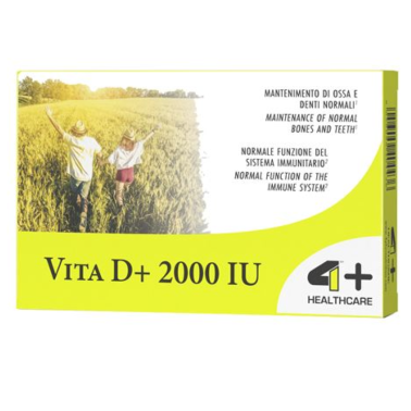 4+ NUTRITION Vita D+ 2000 IU - 60 cpr VITAMINE