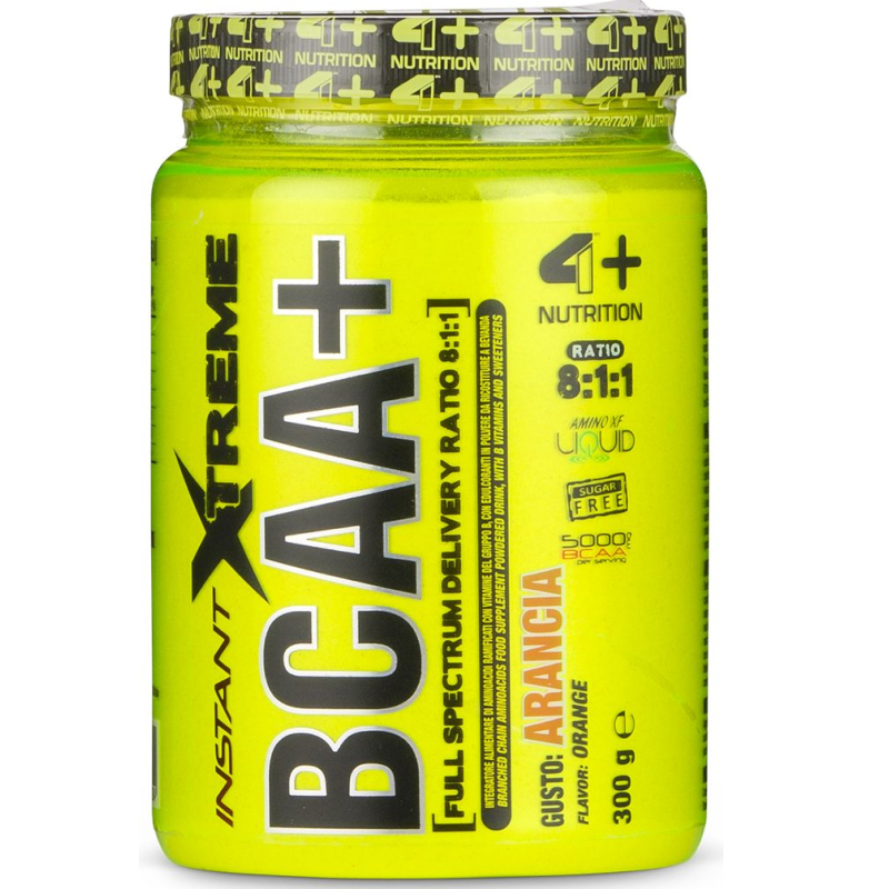 4+ NUTRITION INSTANT XTREME BCAA+ 300 gr. Aminoacidi 8:1:1 con Vitamine AMINOACIDI BCAA 8.1.1