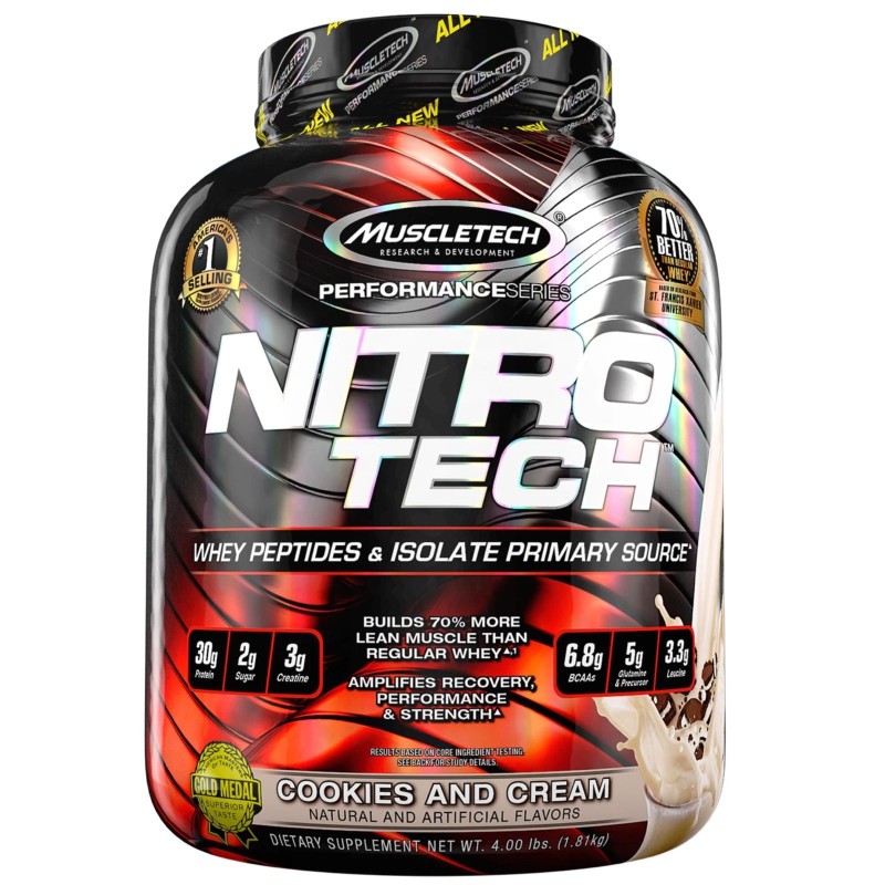 MUSCLETECH Nitro Tech 100% Performance Series 1,8 kg PROTEINE