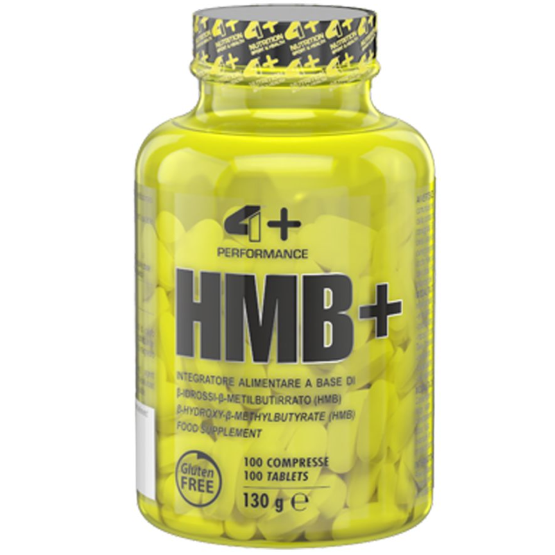4+ Nutrition Hmb+ 100 cpr Integratore di Hmb in compresse da 1 grammo PRE ALLENAMENTO