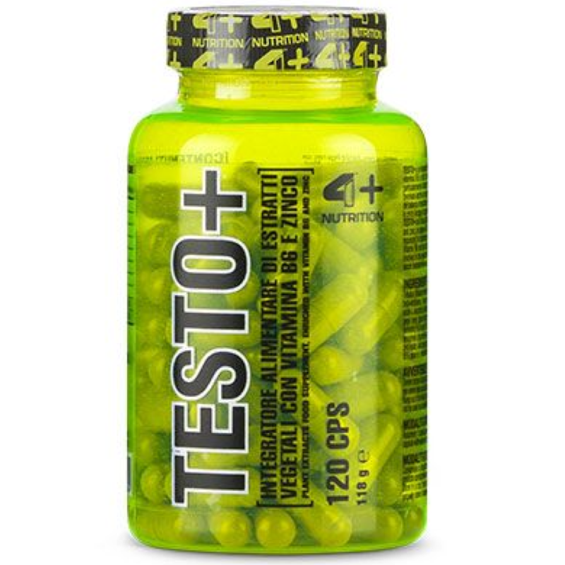 4+ Nutrition Testo+ 120 cps Tribulus Terrestris Fieno Greco Maca Zinco