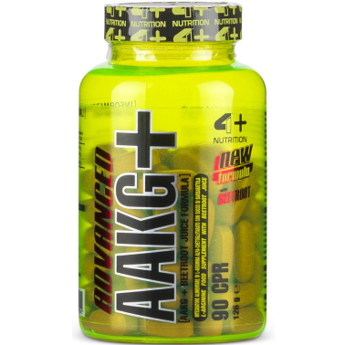 4+ Nutrition Advanced AAKG+ 90 cpr. Arginina Alfa Cheto Glutarato alto Dosaggio in vendita su Nutribay.it
