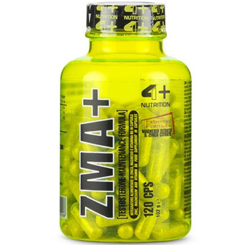4+ Nutrition Zma+ 120 cps Stimolante Testosterone con Zinco Magnesio e b6 in vendita su Nutribay.it