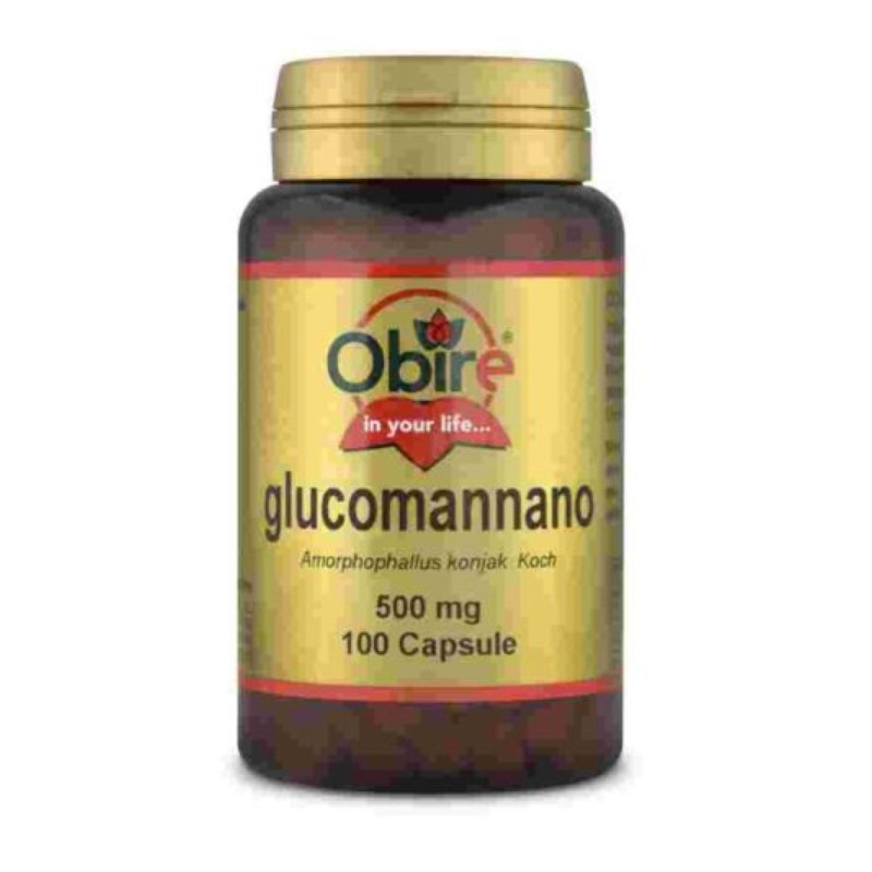 Obire Glucomannano 500 mg 100 caps BRUCIA GRASSI TERMOGENICI