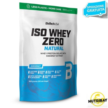 Biotech Iso Whey Zero 500 gr LACTOSE FREE NATURAL PROTEINE