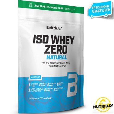 Biotech Iso Whey Zero 1816 gr LACTOSE FREE NATURAL PROTEINE