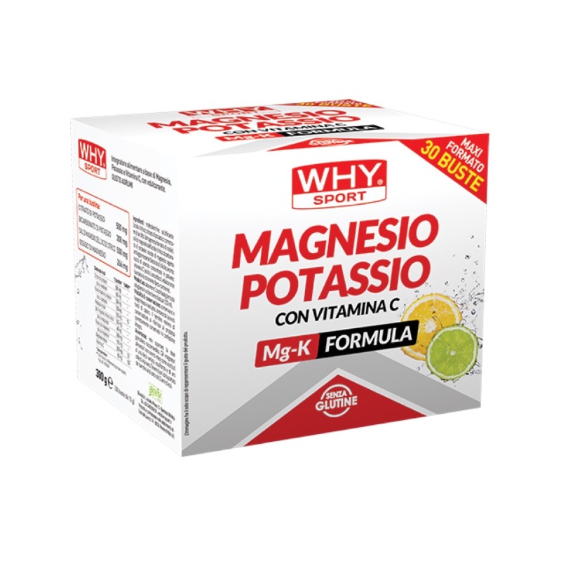 Why Sport Magnesio e Potassio + Vitamina C 30 bustine da 10 gr SALI MINERALI