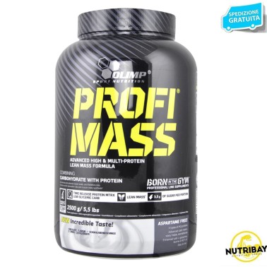 OLIMP NUTRITION PROFI MASS 2500 gr GAINERS AUMENTO MASSA