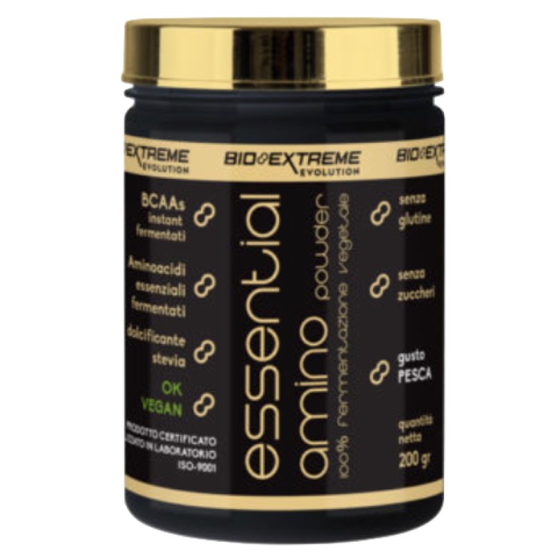 BIO-EXTREME ESSENTIAL AMINO POWDER FERMENTATO 200 gr AMINOACIDI COMPLETI / ESSENZIALI