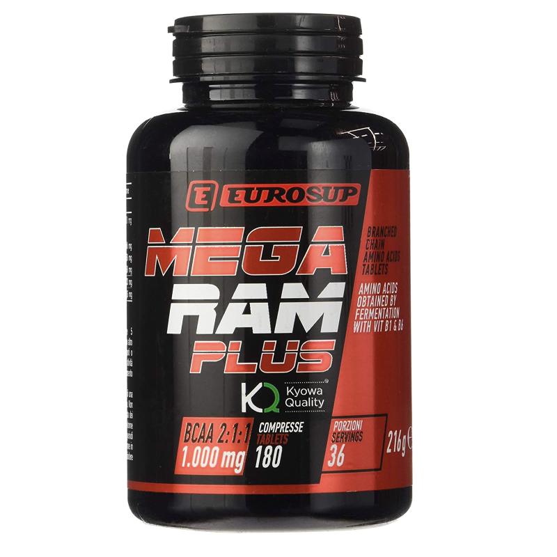 Eurosup - Mega Ram Plus - 180 Cpr. Aminoacidi Ramificati BCAA Kyowa AMINOACIDI KYOWA