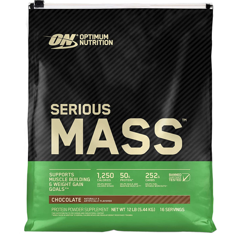 ON Optimum Nutrition Serious Mass 5,45 kg Mega Gainer Proteine Whey e Creatina GAINERS AUMENTO MASSA
