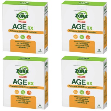 Age rx Enerzona Antiossidante Estratto di curcumina te verde vit. C 4 X 12 pz BENESSERE-SALUTE