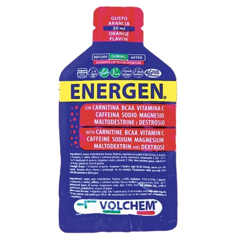 VOLCHEM ENERGEN ® 1 gel da 30 ml CARBOIDRATI - ENERGETICI