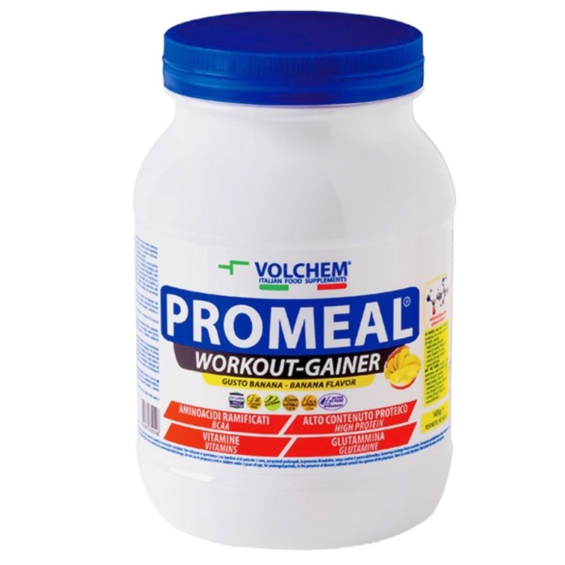 VOLCHEM PROMEAL ® GAINER WORKOUT 1400 gr GAINERS AUMENTO MASSA