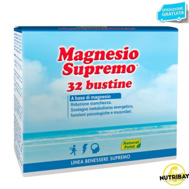 NATURAL POINT MAGNESIO SUPREMO 32 bustine BENESSERE-SALUTE