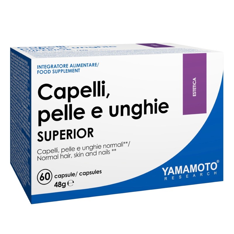 YAMAMOTO RESEARCH CAPELLI, PELLE E UNGHIE SUPERIOR 60 caps BENESSERE-SALUTE