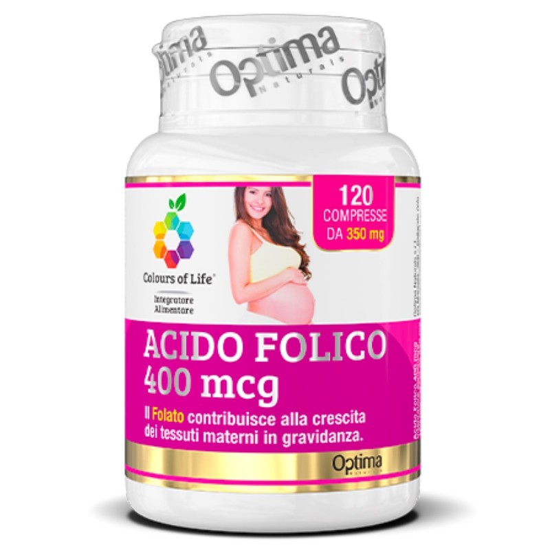 OPTIMA ACIDO FOLICO 400 MCG 120 cpr BENESSERE-SALUTE