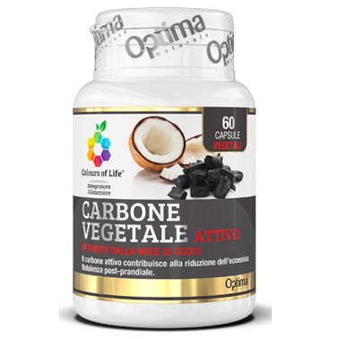 OPTIMA CARBONE VEGETALE ATTIVO 60 caps BENESSERE-SALUTE