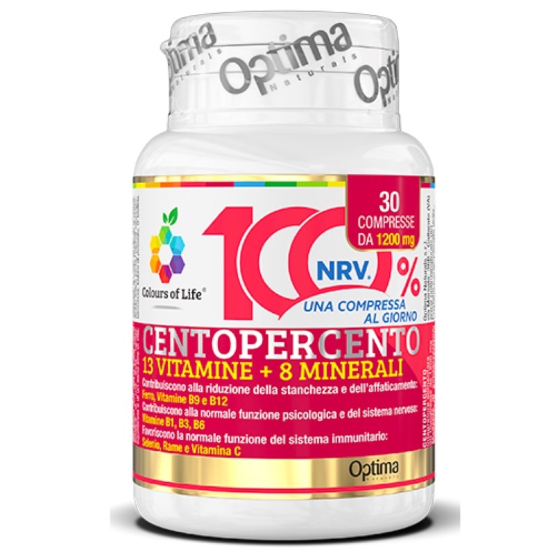 OPTIMA CENTOPERCENTO 30 cpr VITAMINE