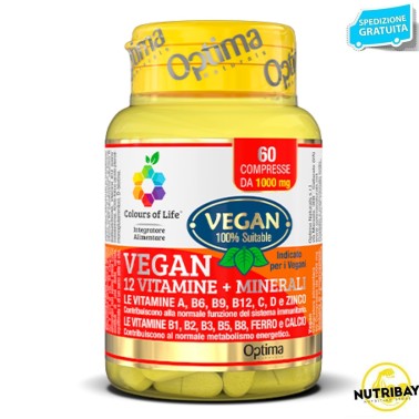 OPTIMA VEGAN 12 VITAMINE + MINERALI 60 cpr VITAMINE