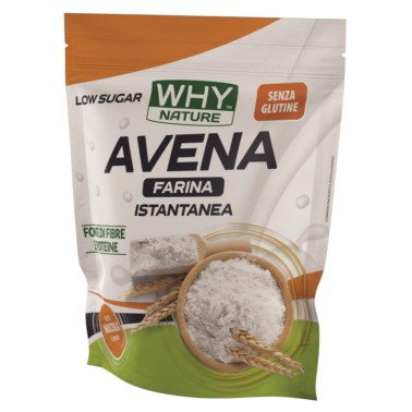 WHY NATURE FARINA D'AVENA ISTANTANEA GLUTEN FREE 1000 gr AVENE - ALIMENTI PROTEICI