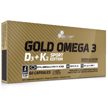 OLIMP SPORT NUTRITION GOLD OMEGA 3 D3 + K2 SPORT EDITION 60 caps OMEGA 3