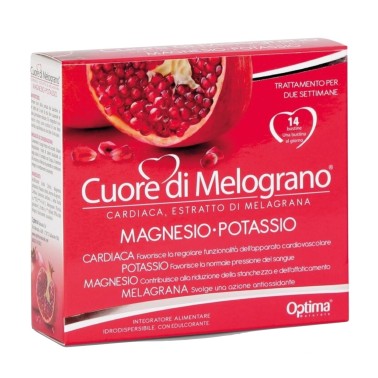 OPTIMA NATURALS CUORE DI MELOGRANO - MAGNESIO POTASSIO 14 bustine BENESSERE-SALUTE