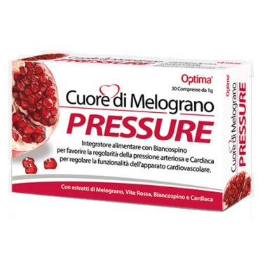 OPTIMA NATURALS CUORE DI MELOGRANO PRESSURE 30 cpr BENESSERE-SALUTE