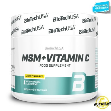 BIOTECH USA MSM + VITAMIN C - 150 gr BENESSERE ARTICOLAZIONI