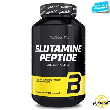 BIOTECH USA GLUTAMINE PEPTIDE 180 mega caps GLUTAMMINA