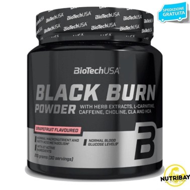 BIOTECH USA BLACK BURN TERMOGENICO IN POLVERE 210 gr BRUCIA GRASSI TERMOGENICI