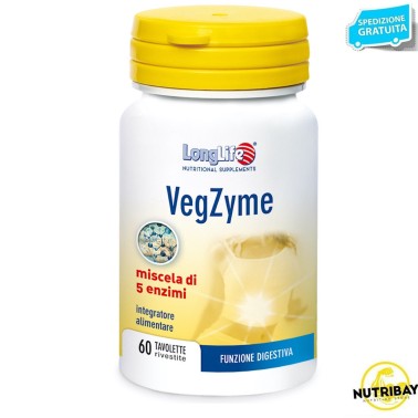 LONG LIFE VEGZYME 60 Tavolette BENESSERE-SALUTE