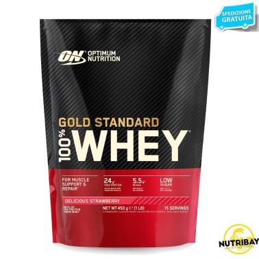 ON OPTIMUM NUTRITION 100% WHEY GOLD STANDARD 450 gr PROTEINE