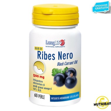 LONG LIFE OLIO DI RIBES NERO 60 perle BENESSERE-SALUTE